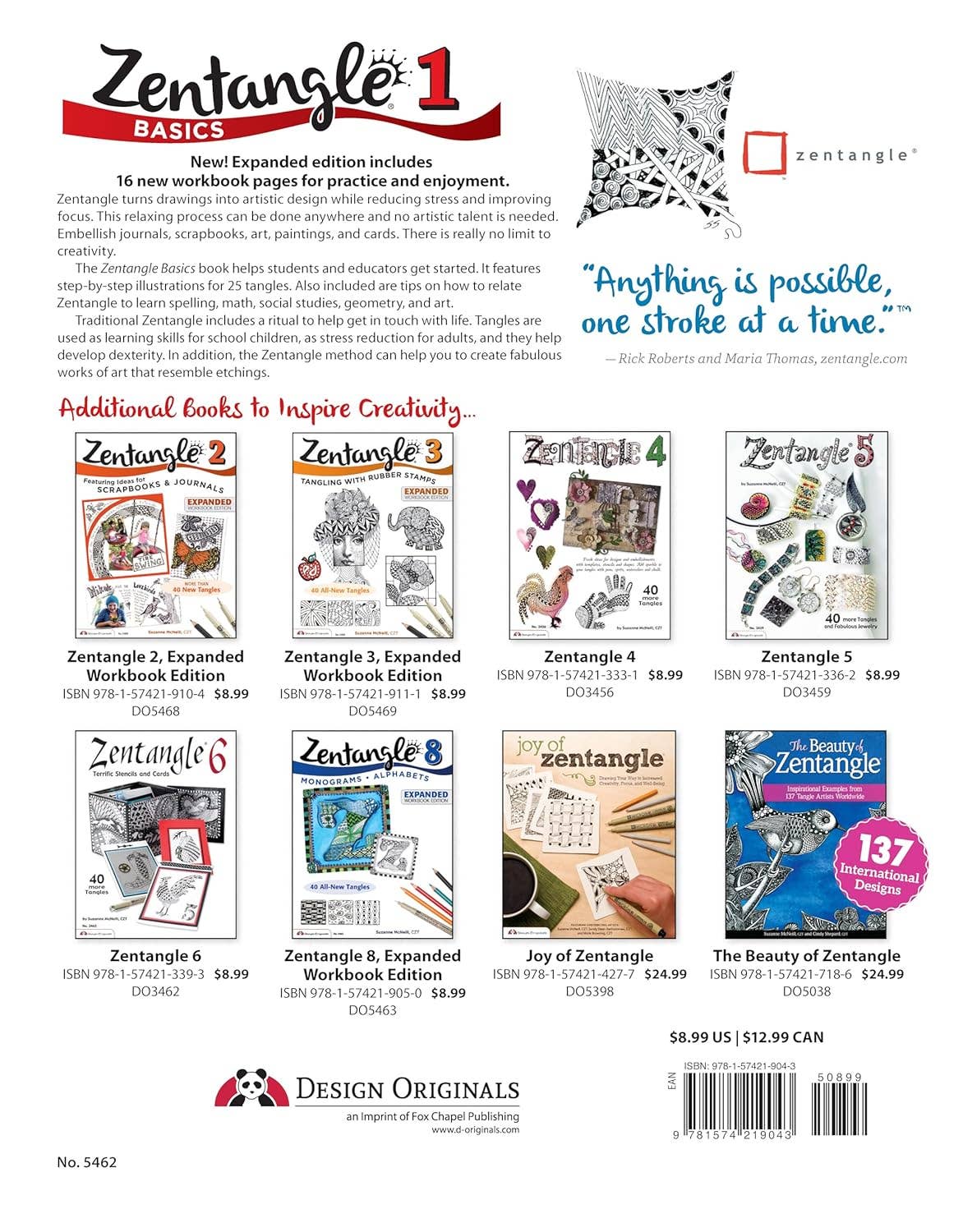 Zentangle Basics, Expanded Workbook Edition