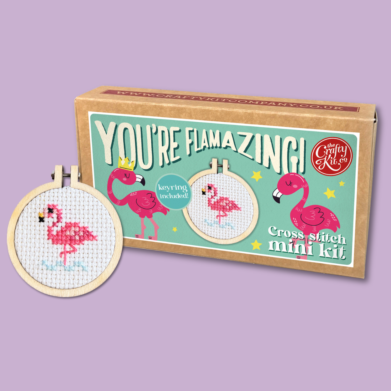 You're Flamazing! Mini Matchbox Cross Stitch Kit