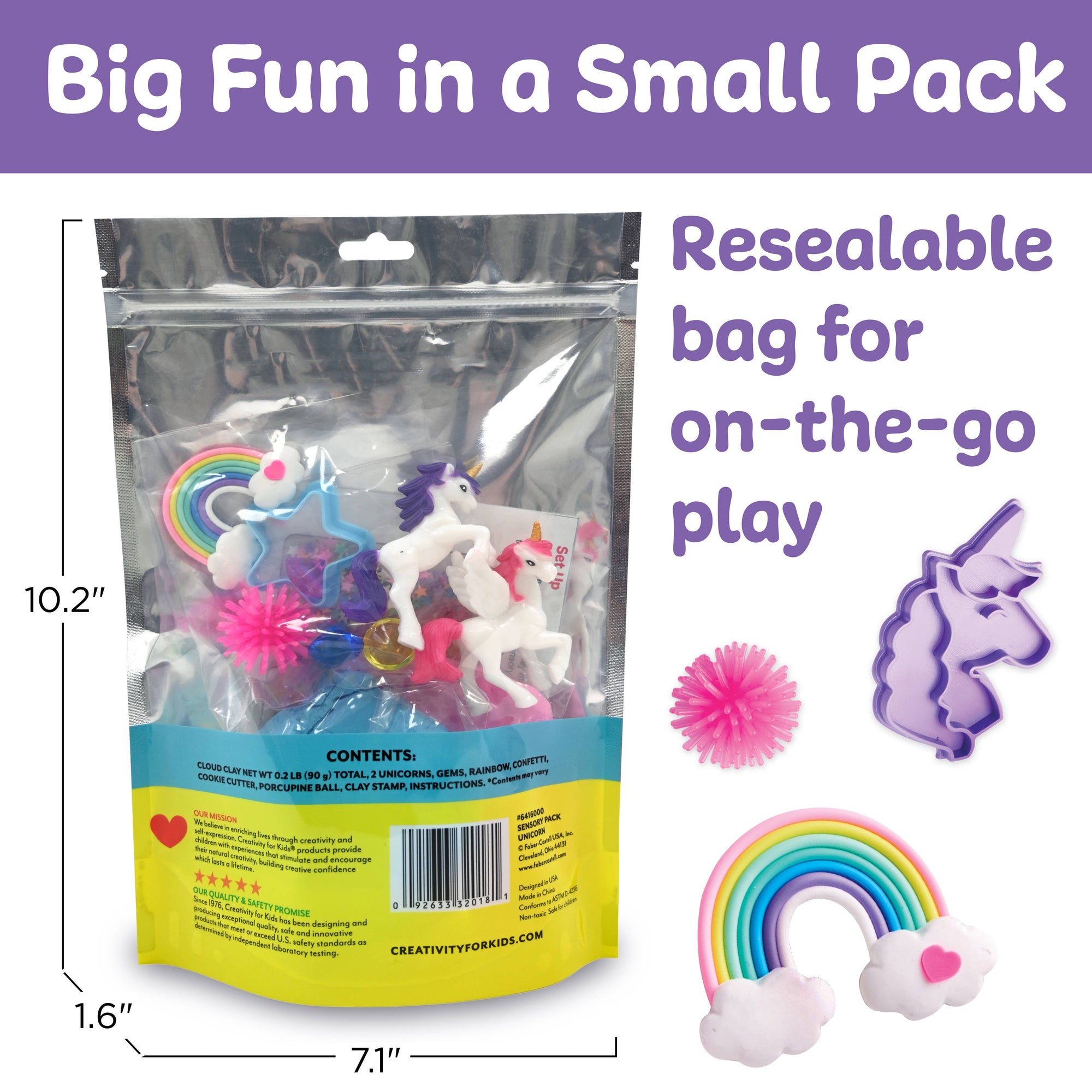 Sensory Pack: Unicorn on the Go Set for Kids