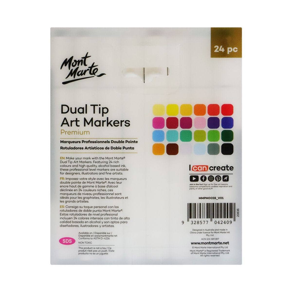 Dual Tip Art Markers Premium 24pc