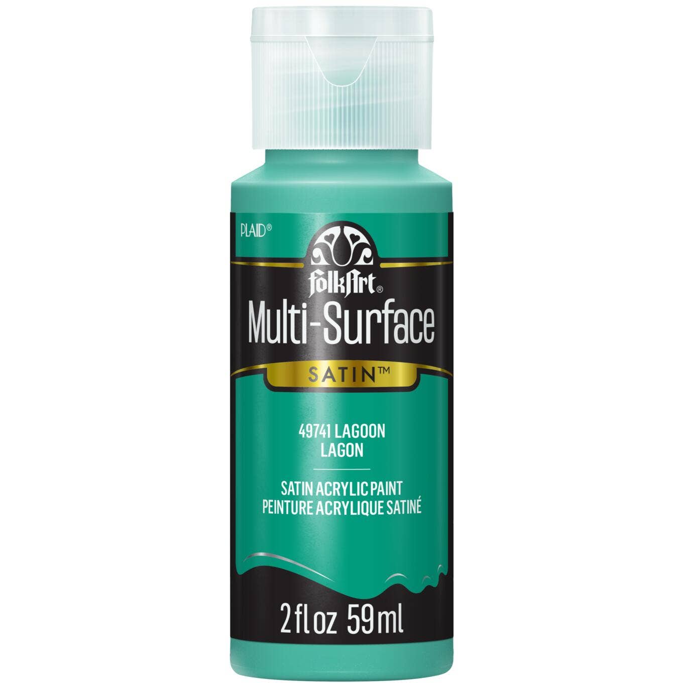 FolkArt ® Multi-Surface Satin Acrylic Paint - 2 oz: Lagoon