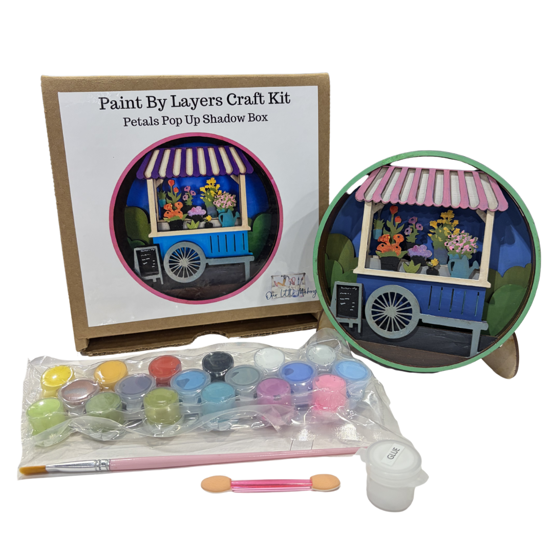 Petals Pop-Up Shadow Box Kit