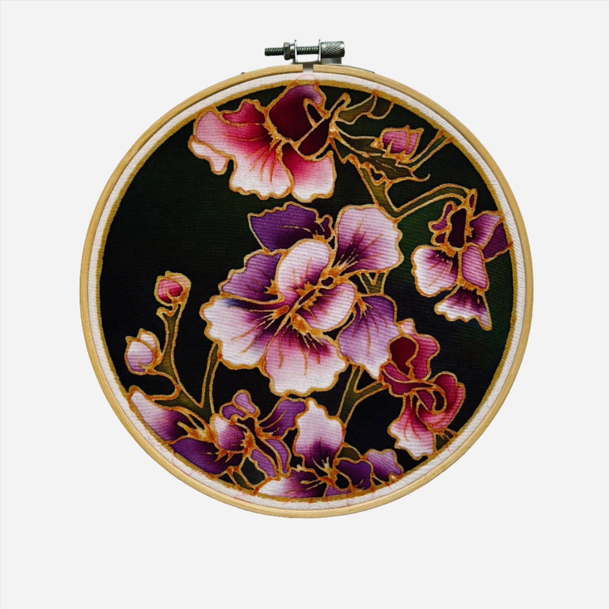 Midnight Orchid | Batik Craft Kit | Hand-Waxed DIY Art Kit UK: Batik Kit