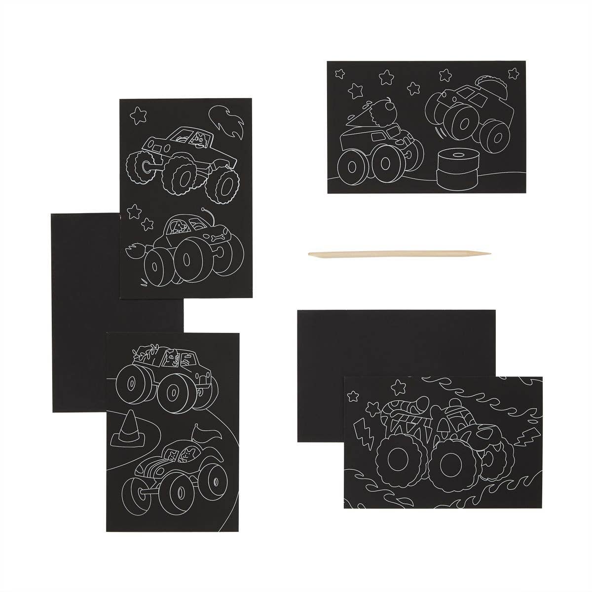 Mini Scratch &amp; Scribble Art Kit: Monster Truck