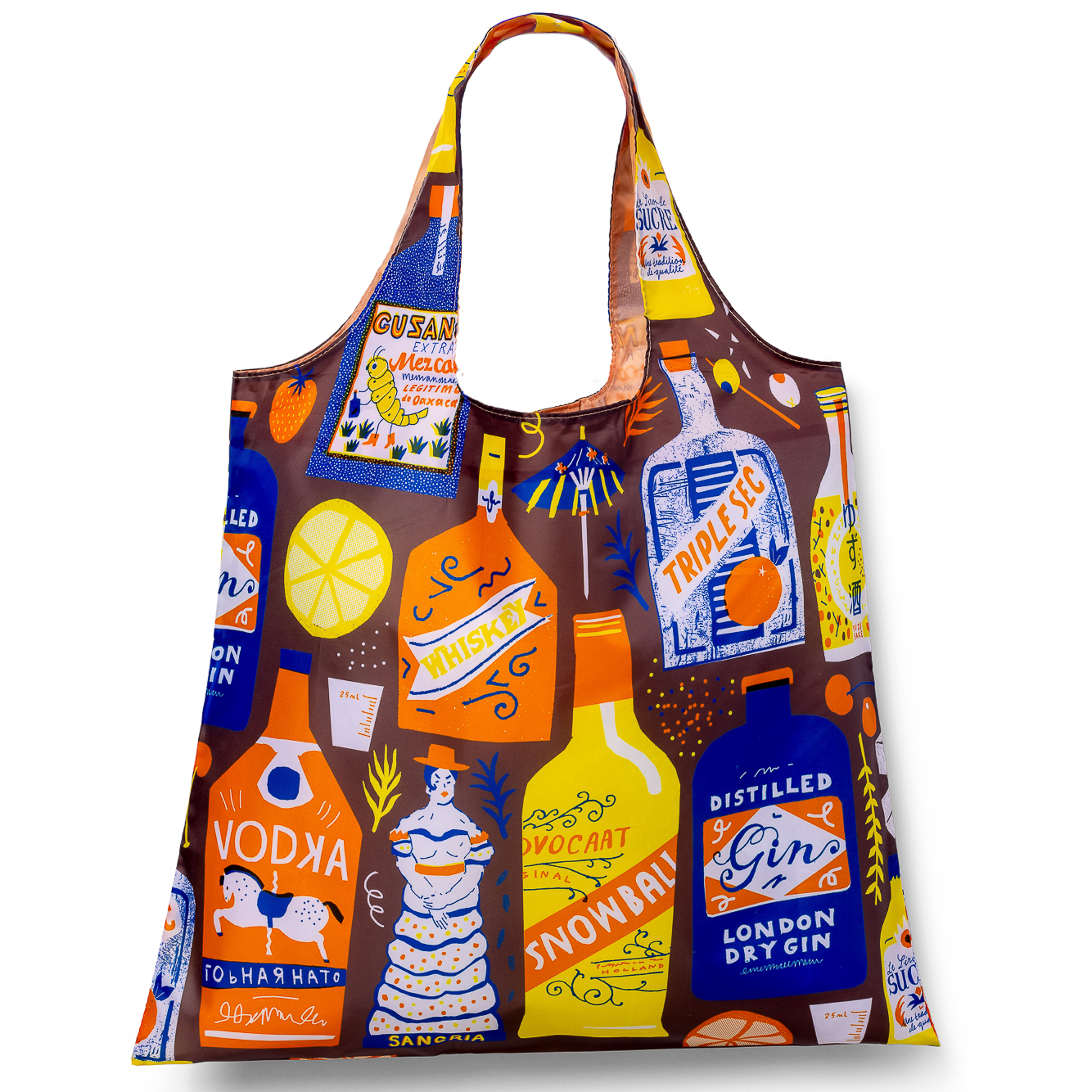 Cocktails Art Sack® by The Printed Peanut  | Reusable Tote