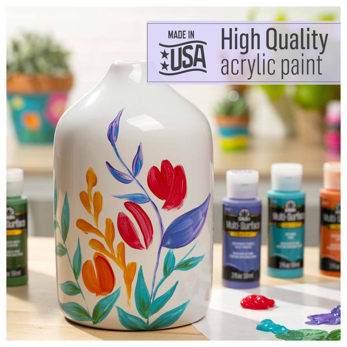 Multi-Surface Acrylic Paint: Wicker White