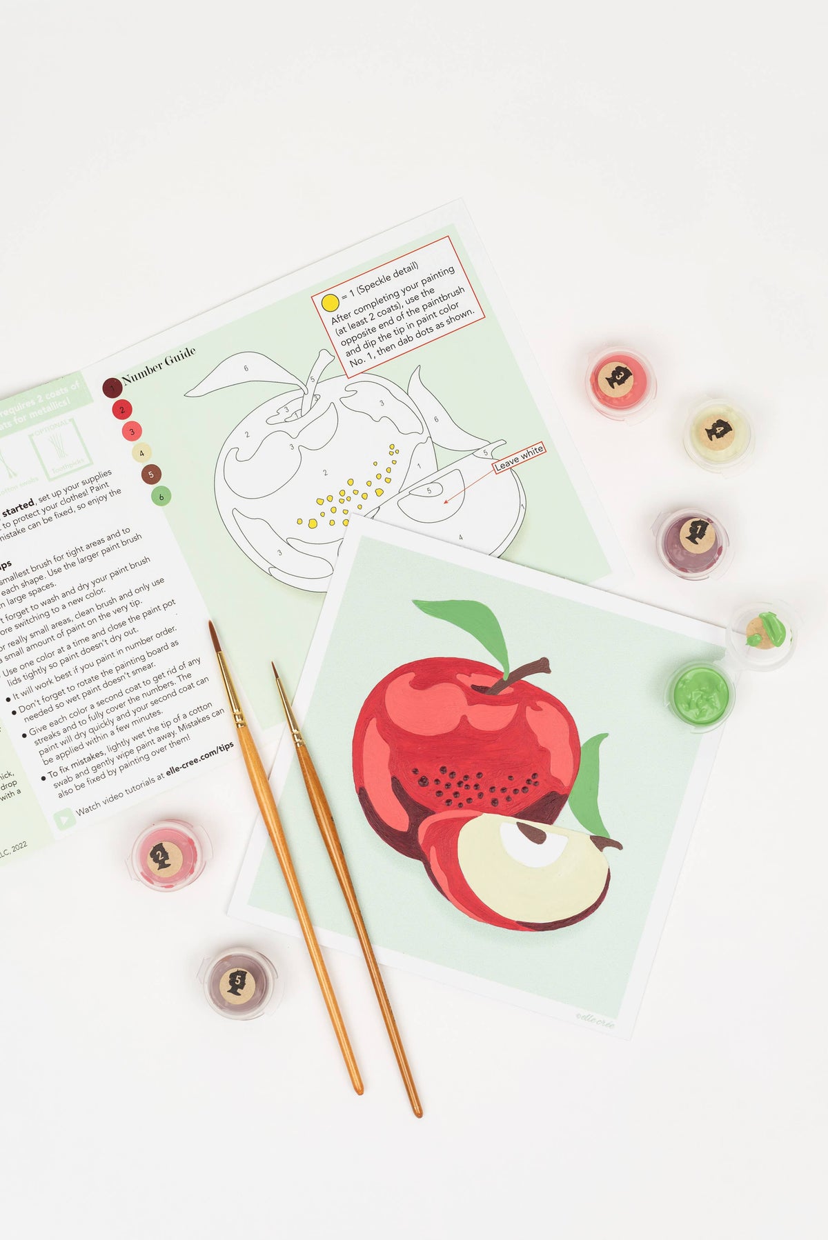 Apples MINI Paint-by-Number Kit