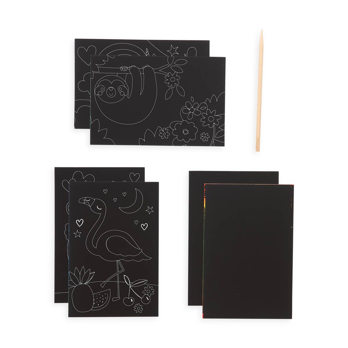 Scratch &amp; Scribble: Mini Kit - Funtastic Friends (7 PC Set)