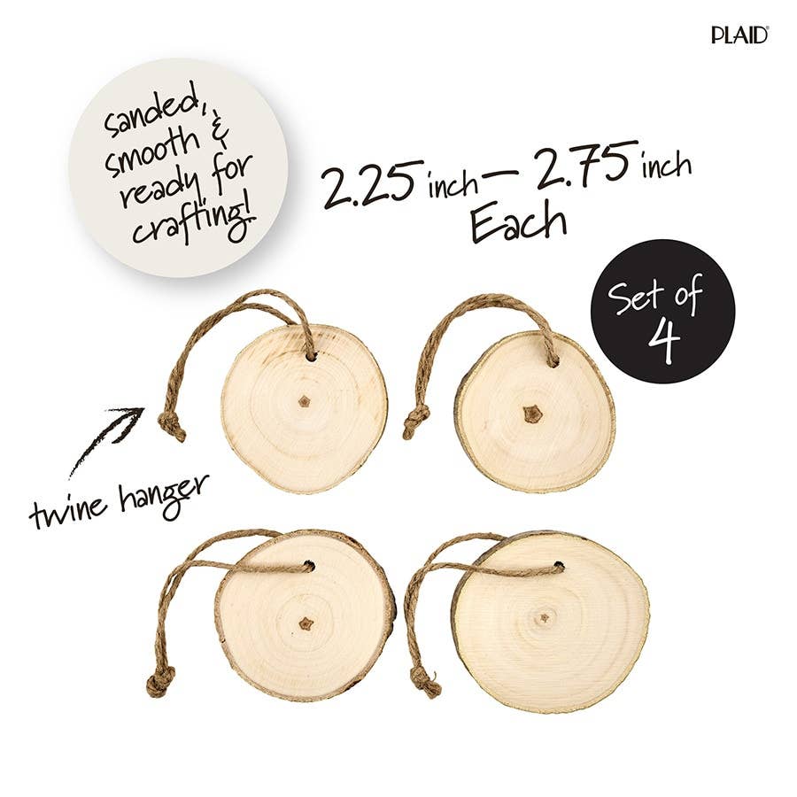 Wood Slick Ornaments
