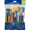Craft Brush Pack Brush Set: 25 Pieces