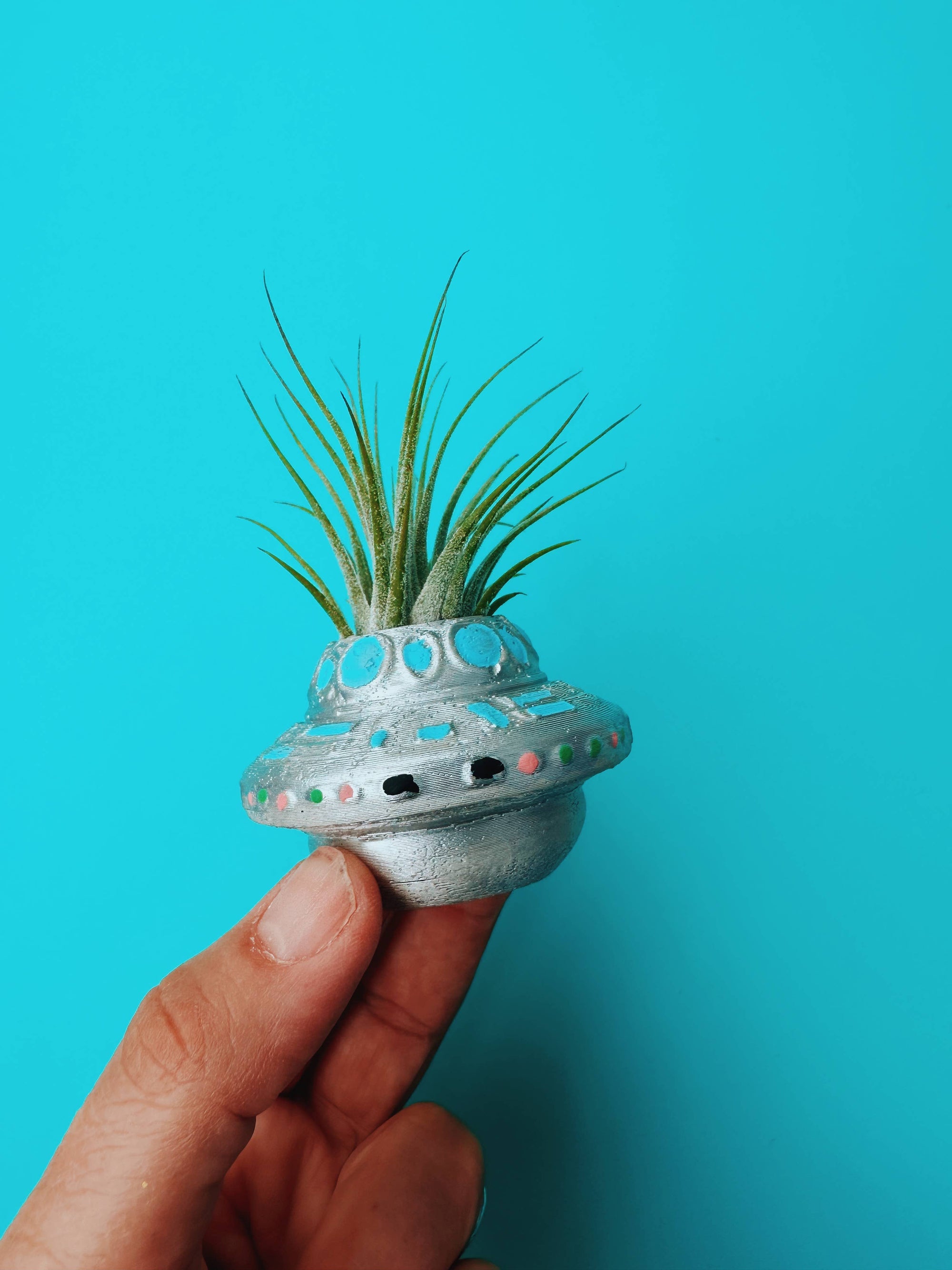 UFO Flying Saucer Mini Planter with Air Plant