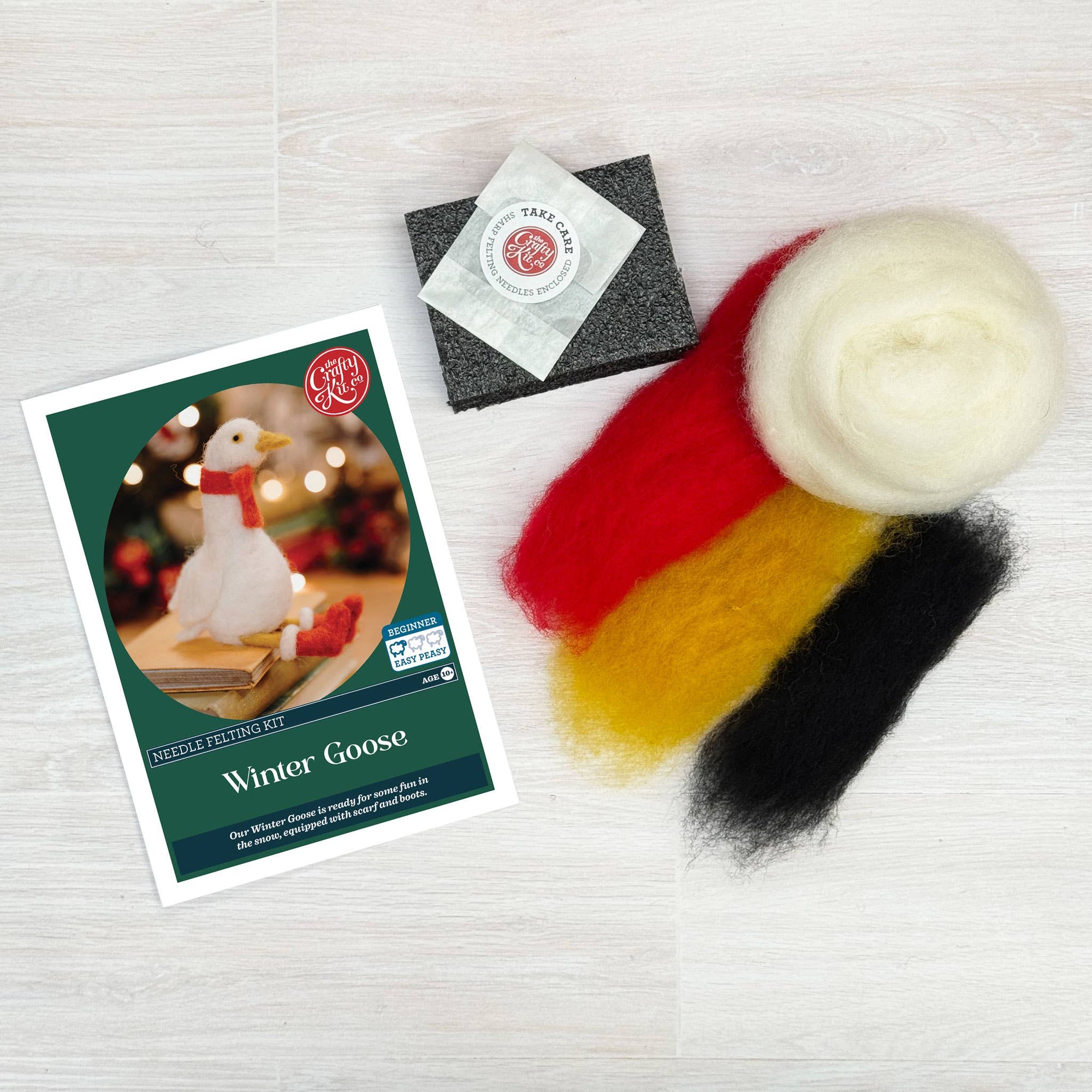 Winter Goose Needle Felting Kit