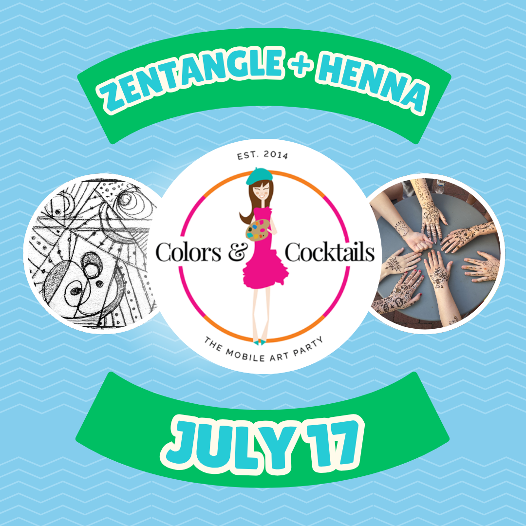 2026 July Summer Art Camp! (FRIDAY 7/17/26) Zentangle and Henna!