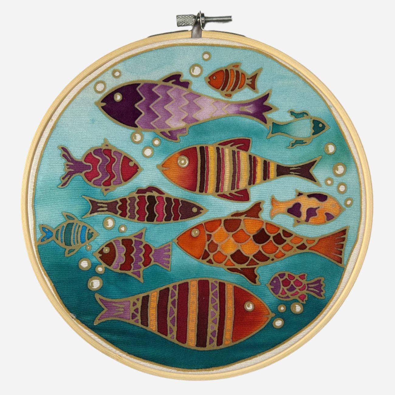 Fishes of the Sea | Batik Craft Kit | Hand-Waxed DIY Art Kit UK: Batik Diy Kit