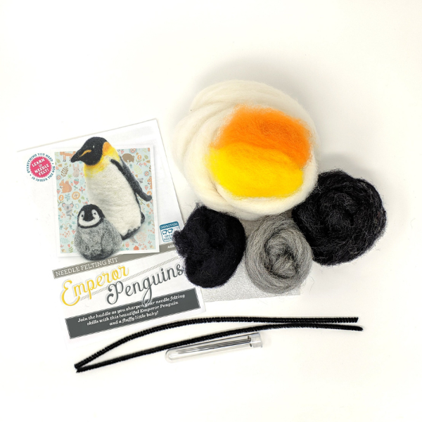 Emperor Penguins Needle Felting Craft Kit