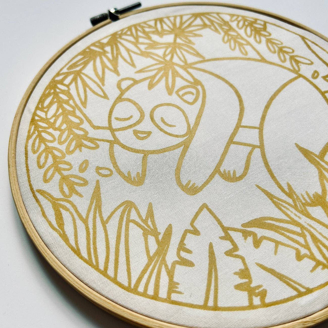 Sleepy Panda | Batik Craft Kit | Hand-Waxed DIY Art Kit UK: Batik Kit