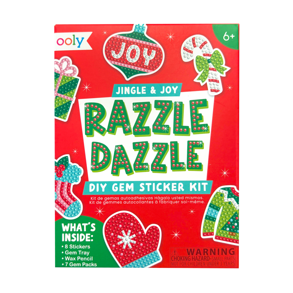 Mini Razzle Dazzle DIY Gem Sticker Kit - Jingle &amp; Joy