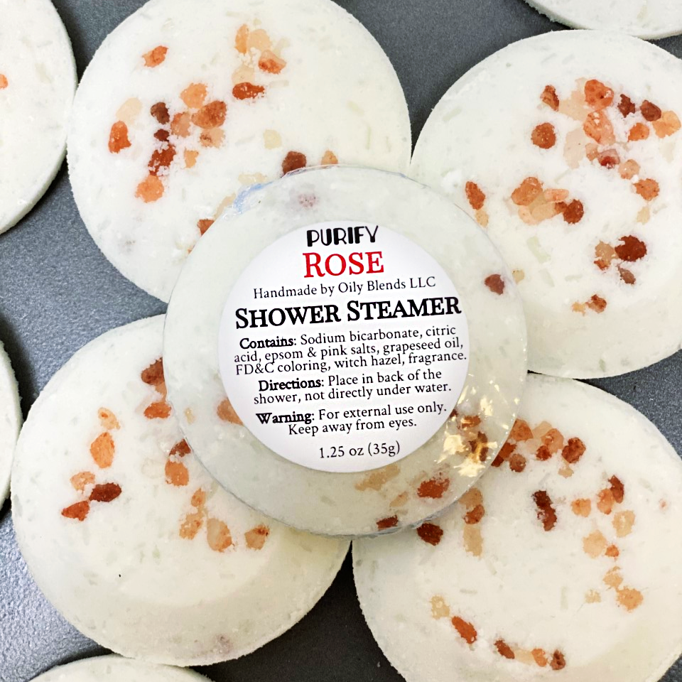 Purify Shower Steamers with Pink Himalayan Salt: Sampler Set of 9