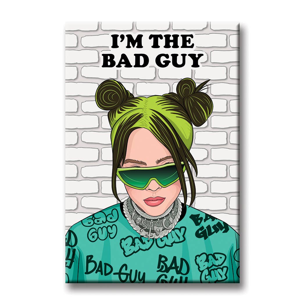 Billie Eilish BAD GUY ブランケット Billie Eilish Bad Guy Magnet - Colors & Cocktails