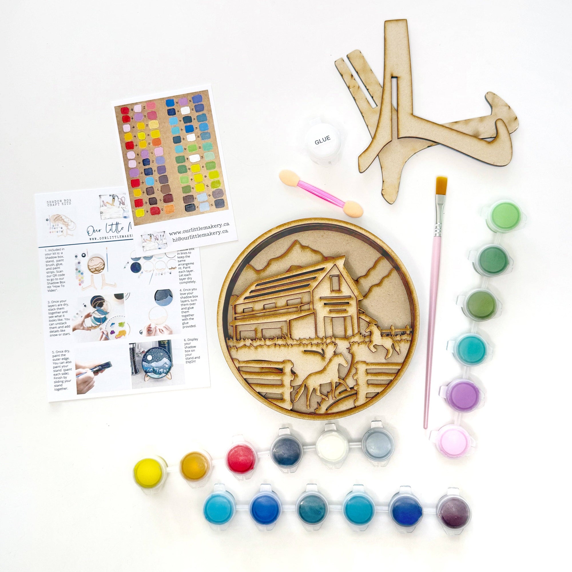 Horseshoe Haven Shadow Box Kit
