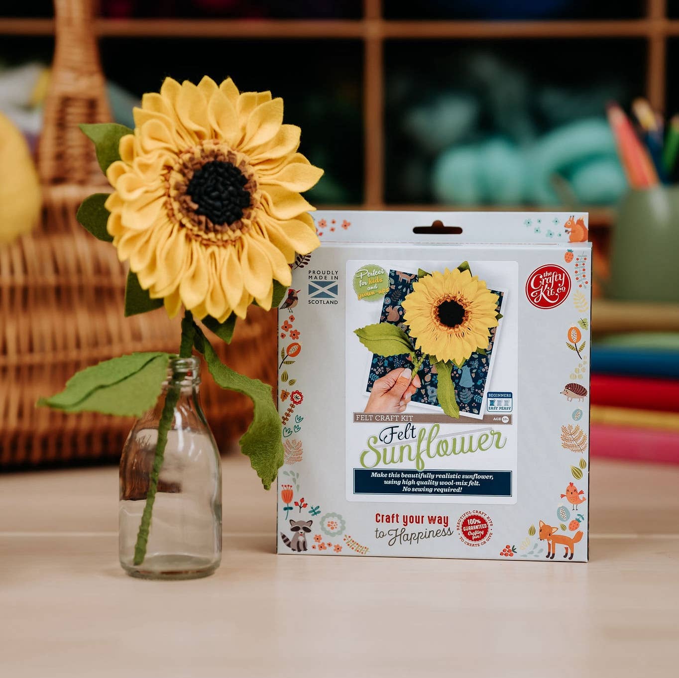Felt Sunflower Flower Craft Kit