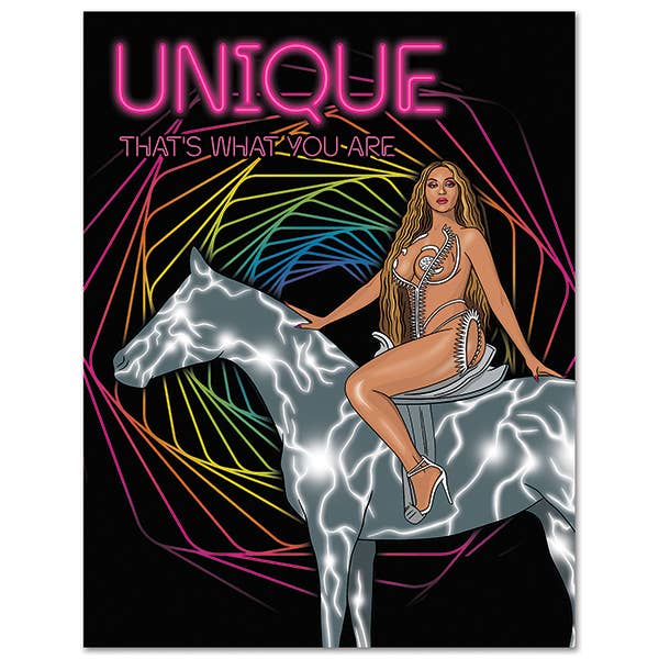 Beyonce Unique That&#39;s What You Are Birthday Card