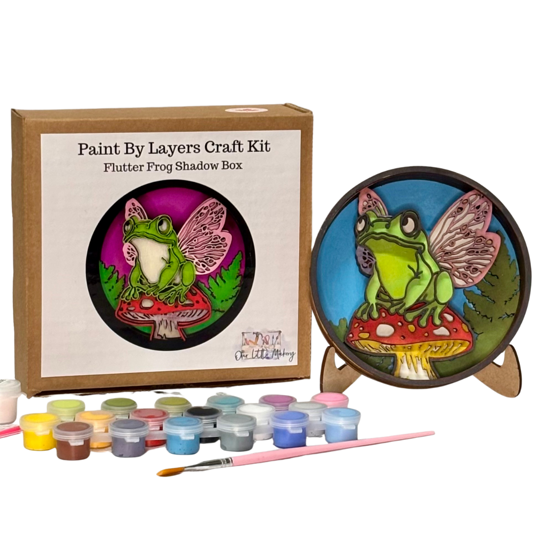Flutter Frog Shadow Box Kit