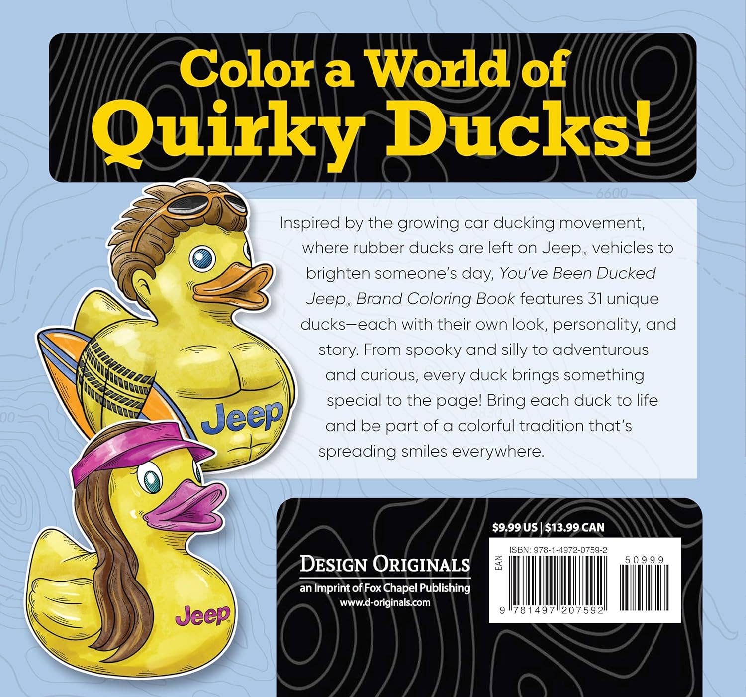 You've Been Ducked Jeep® Brand Coloring Book + Stickers
