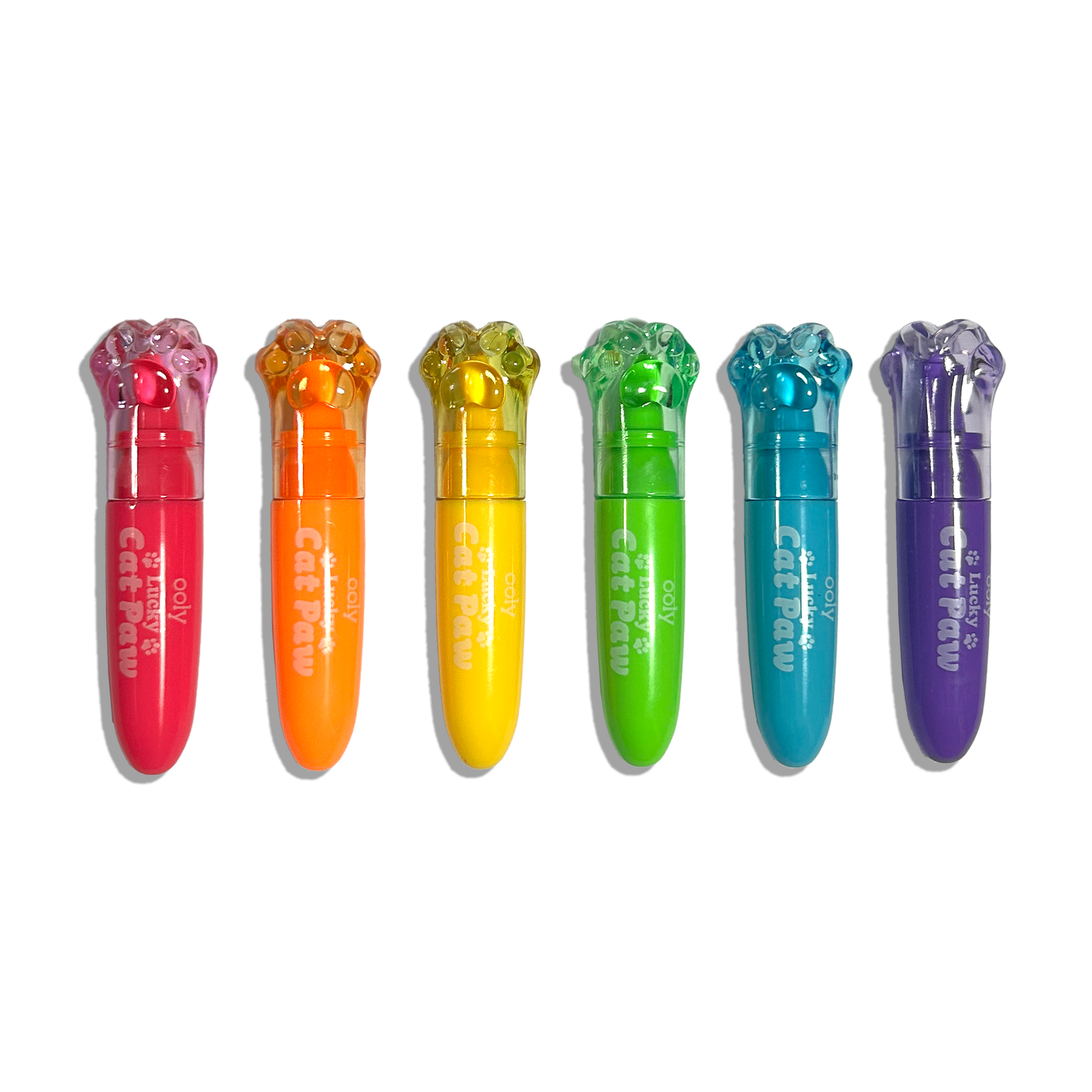 Lucky Cat Paw: Neon Highlighters - Berry Scent (Set of 6)