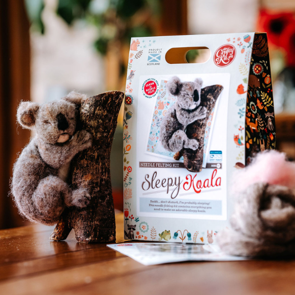 Sleepy Koala Needle Felting Craft Kit