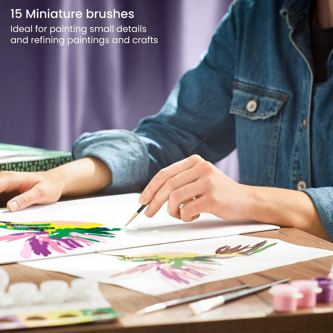 Arteza® Detail Paint Brushes Set, 15 pc.