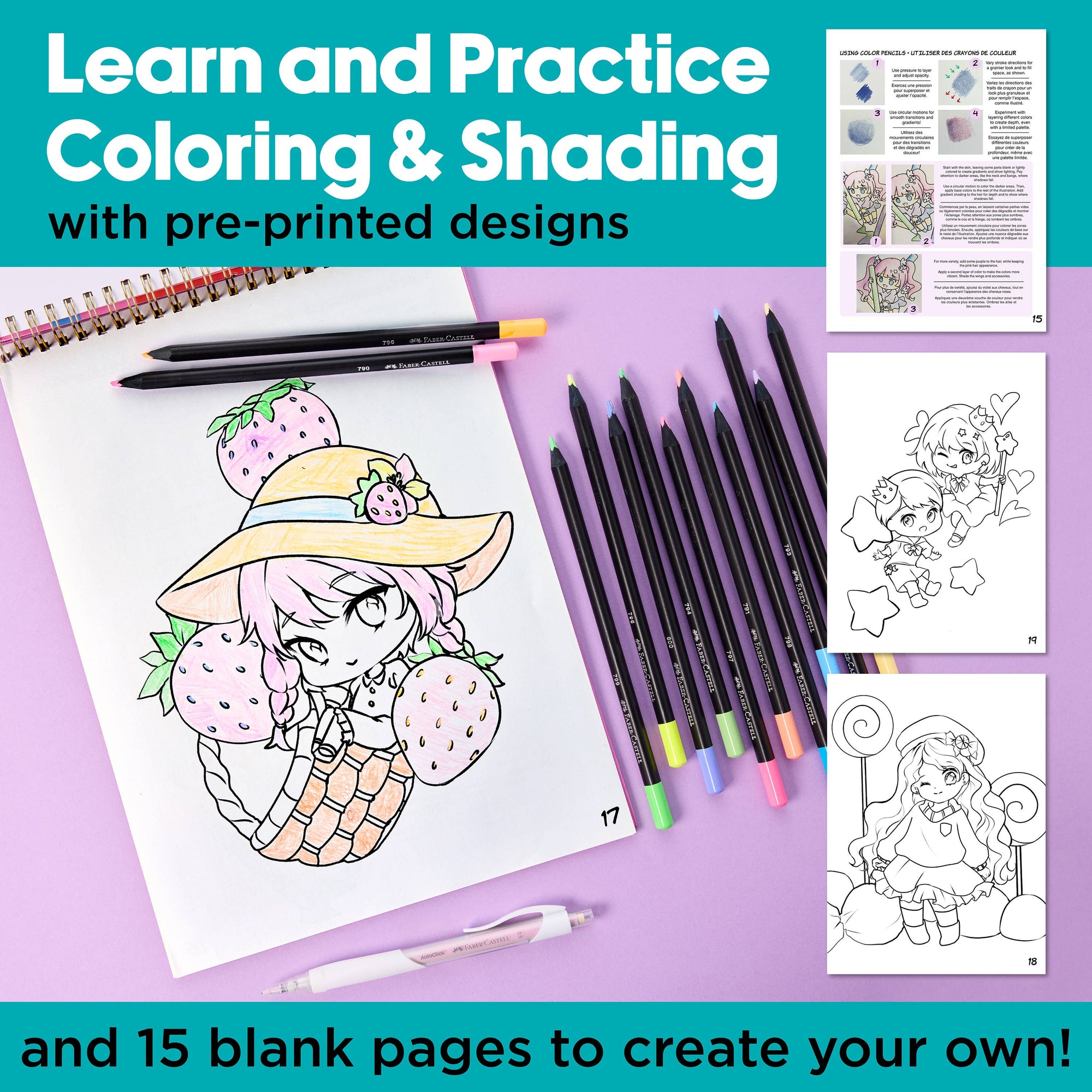 Anime Drawing - Chibi Edition Drawing Instruction Kit