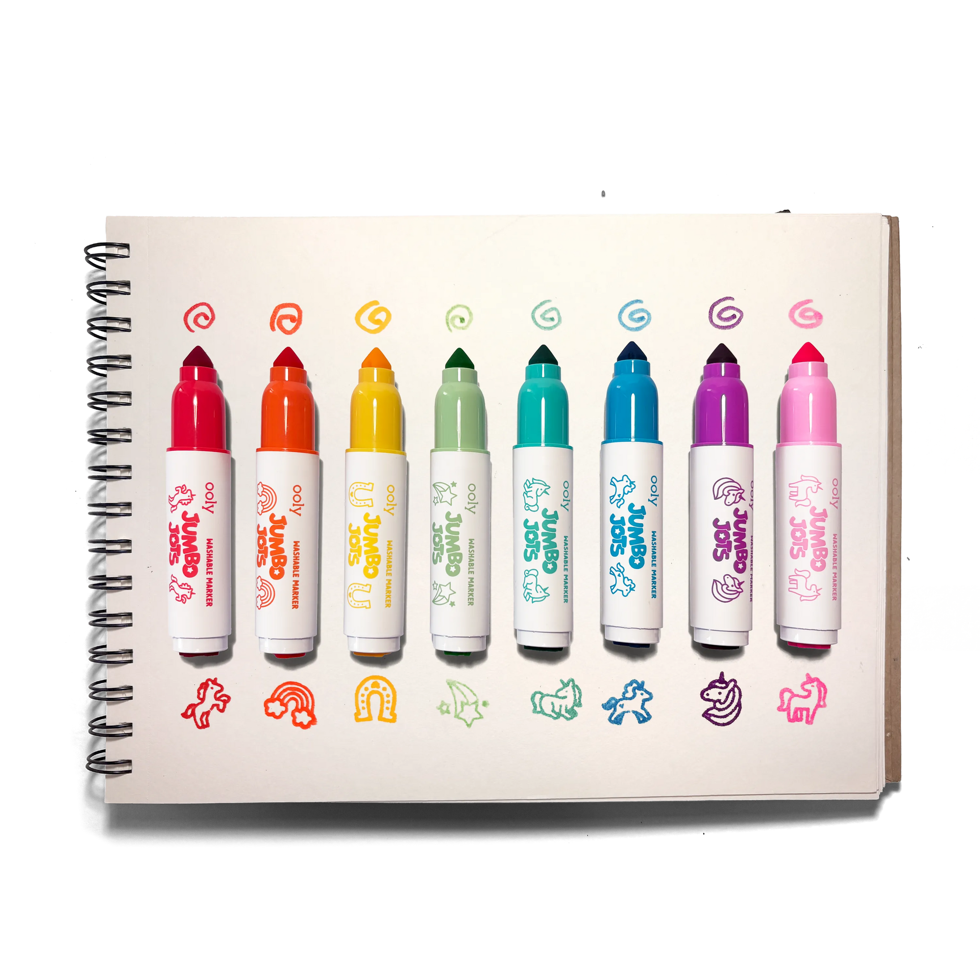 Jumbo Jots Dual Tip Unicorn Markers - Set of 8