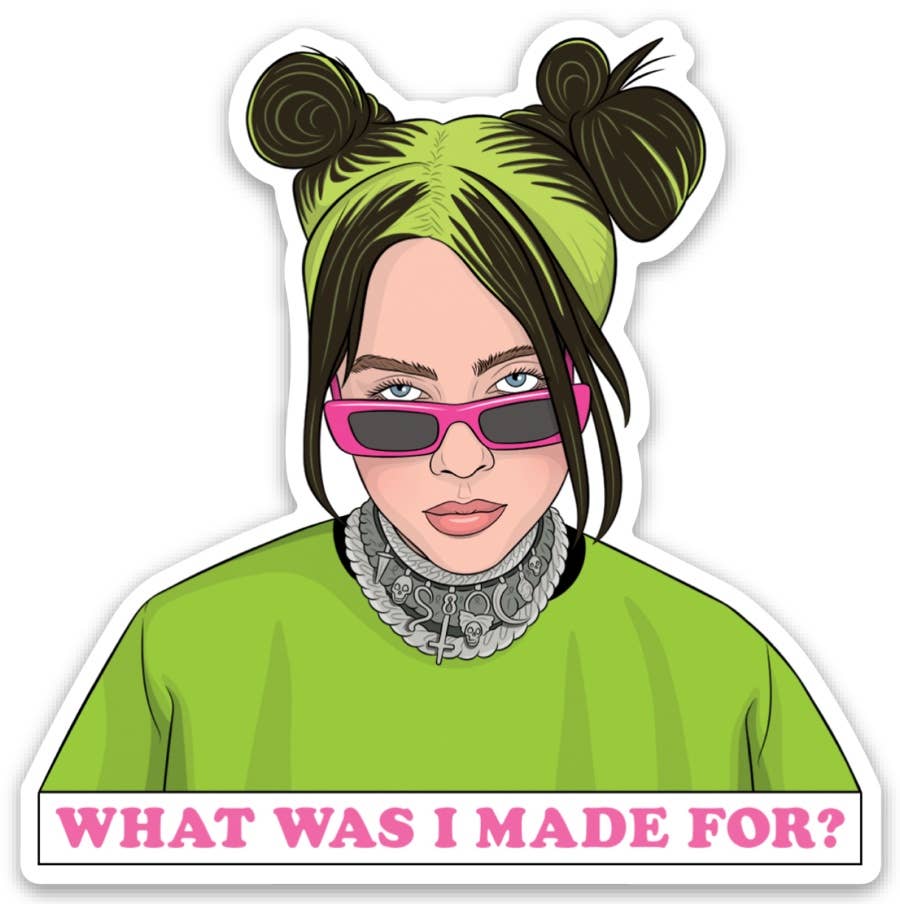 Billie Eilish What Was I Made For Die Cut Sticker - Colors & Cocktails