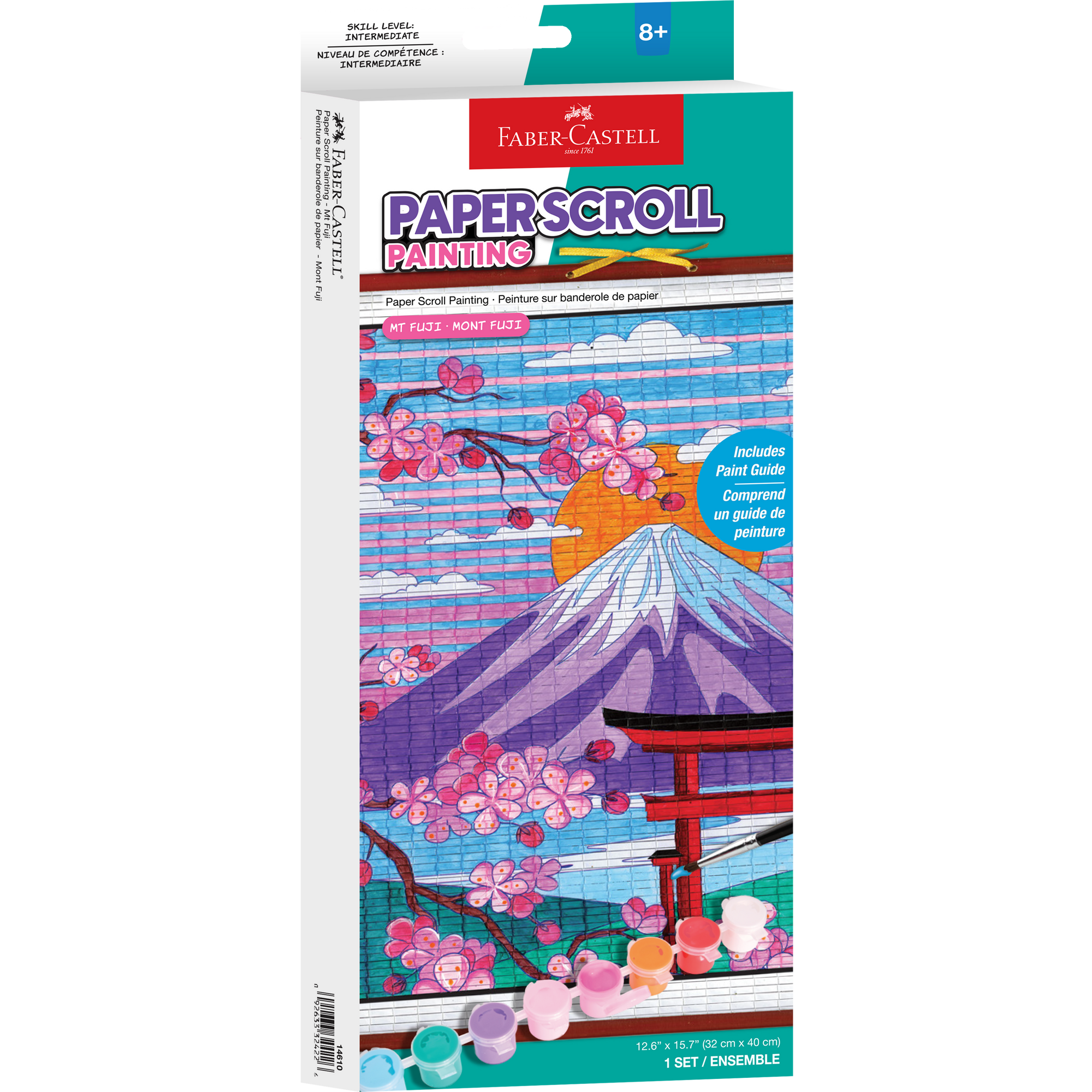 Paper Scroll Painting Kit for Kids - Mount Fuji