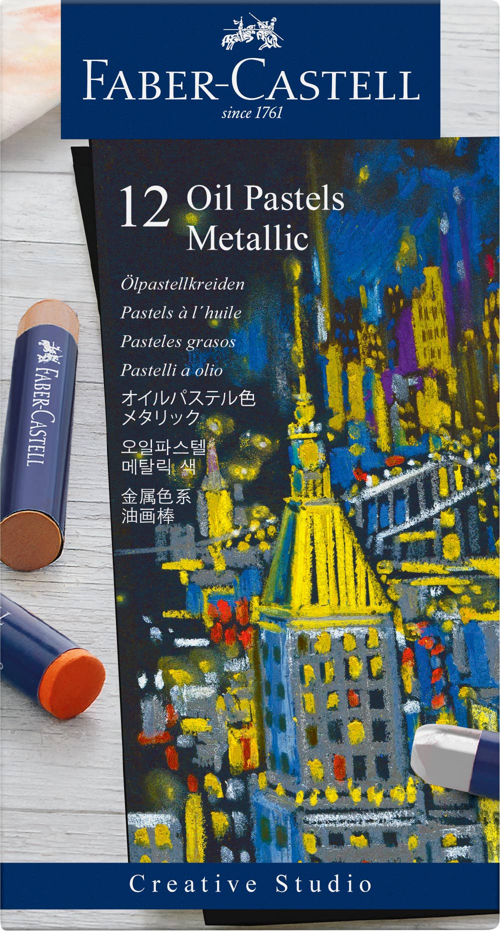Metallic Oil Pastels - Set of 12