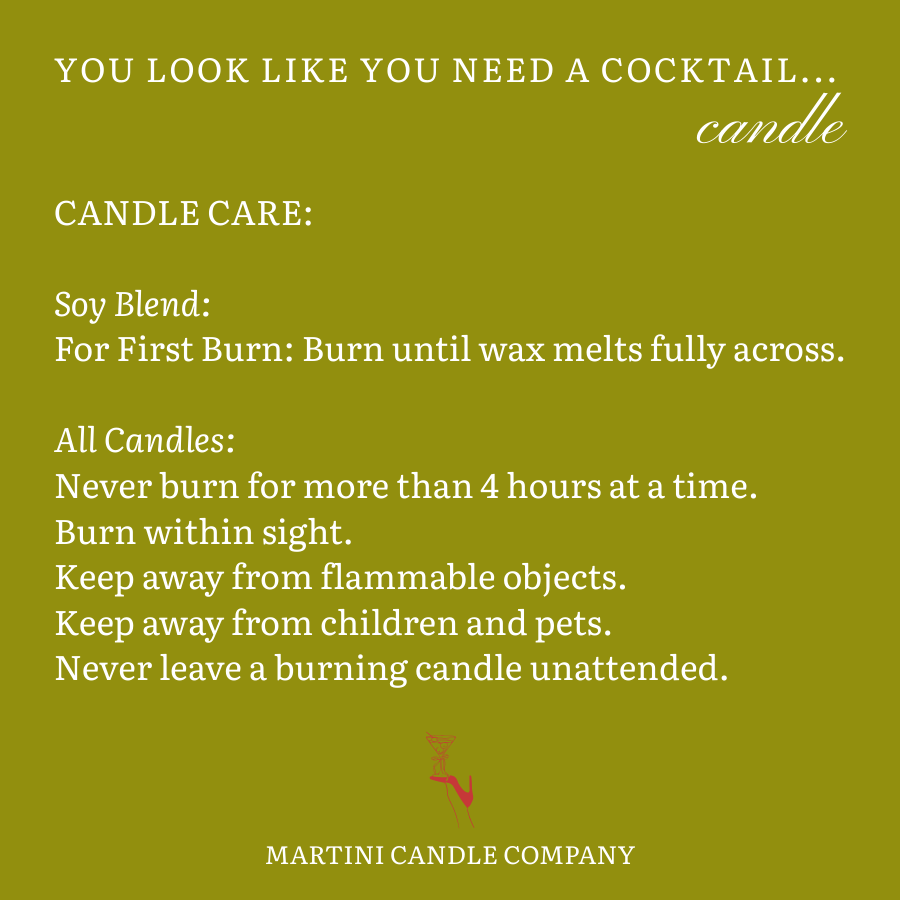 French Martini ~ Valentines Coup Candle 8 oz. : W/ Bag