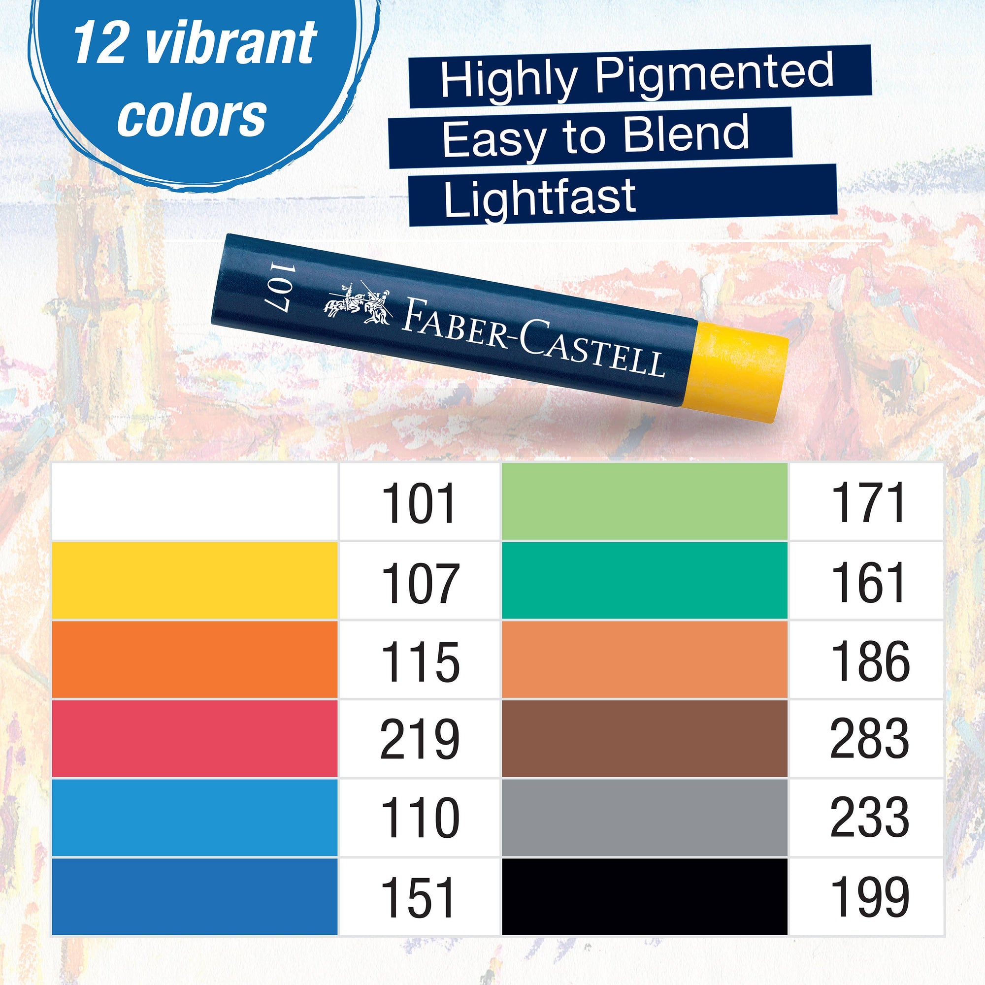 Oil Pastel Crayons - 12 Ct Box