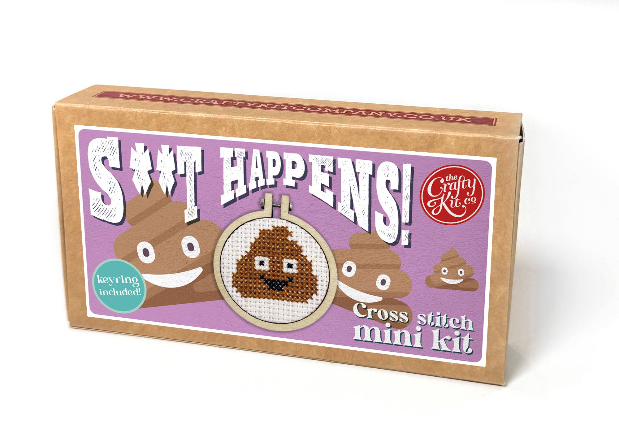 'S**t happens!' Mini Matchbox Cross Stitch Kit