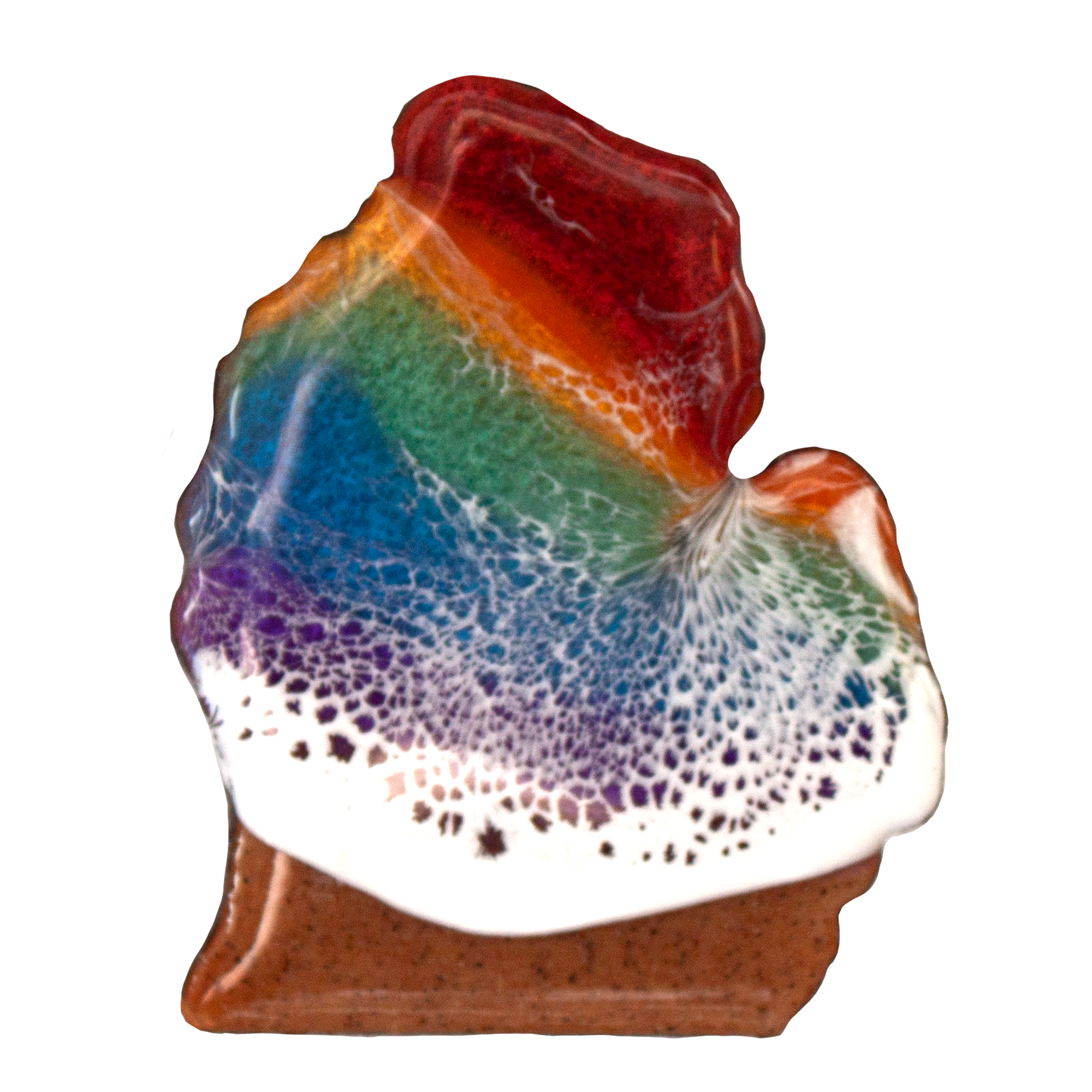 Michigan Mitten Pride Coaster: With Sand