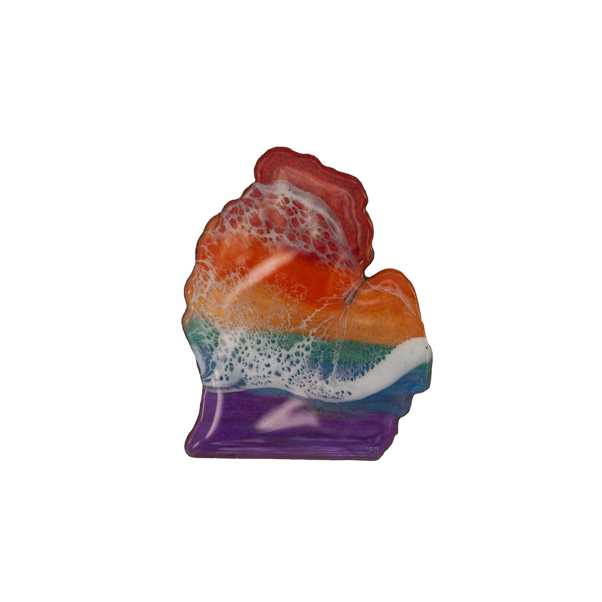 Michigan Mitten Pride Magnet: With Sand
