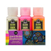 Glow-In-The-Dark Acrylic Paint Set: 6 Colors