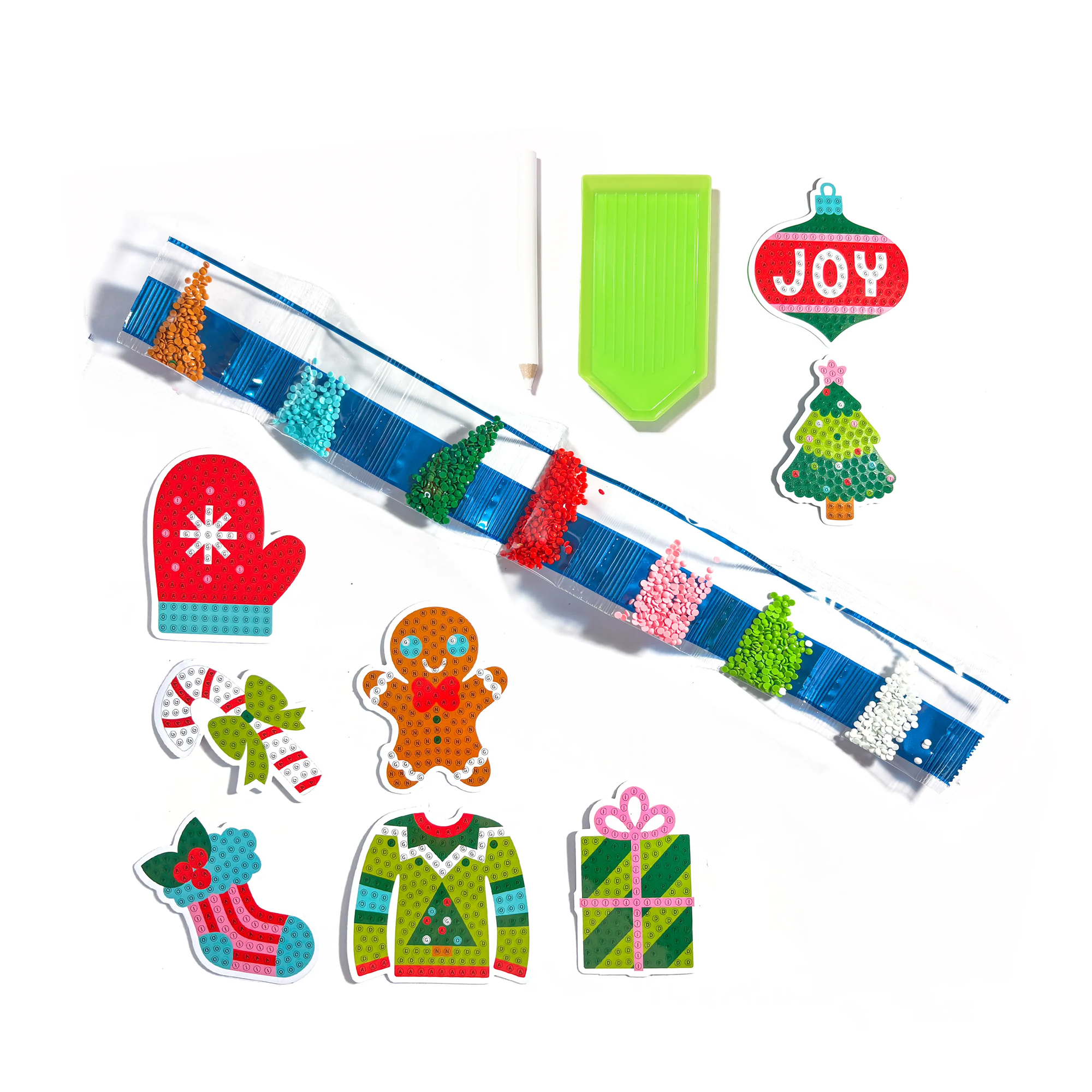 Mini Razzle Dazzle DIY Gem Sticker Kit - Jingle &amp; Joy