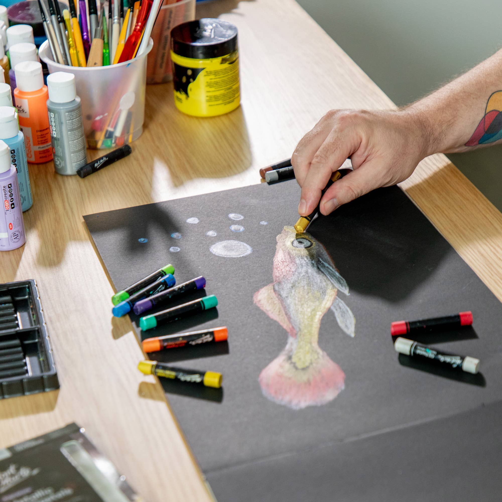 Metallic Oil Pastels Signature 12pc