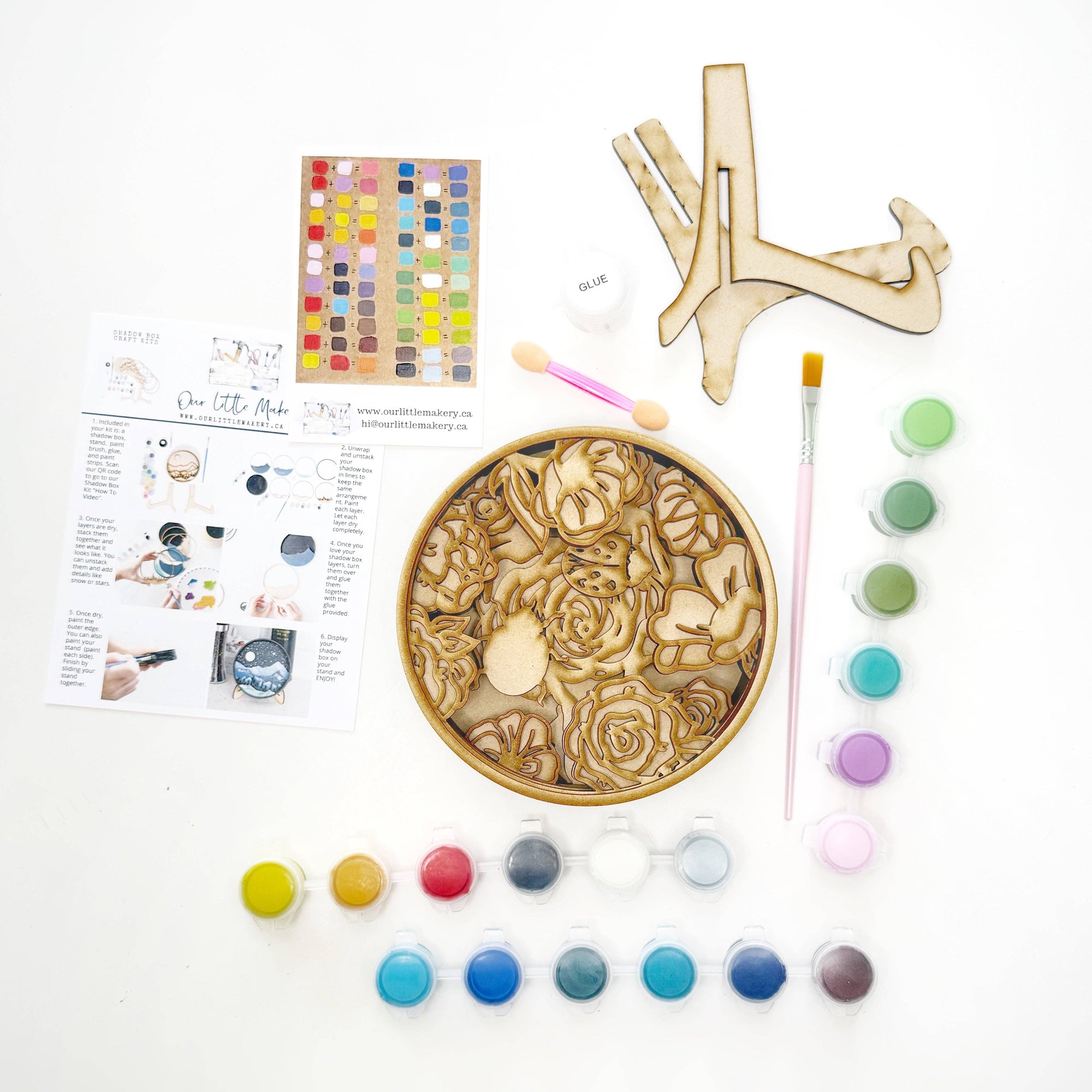 Bee Happy Shadow Box Kit