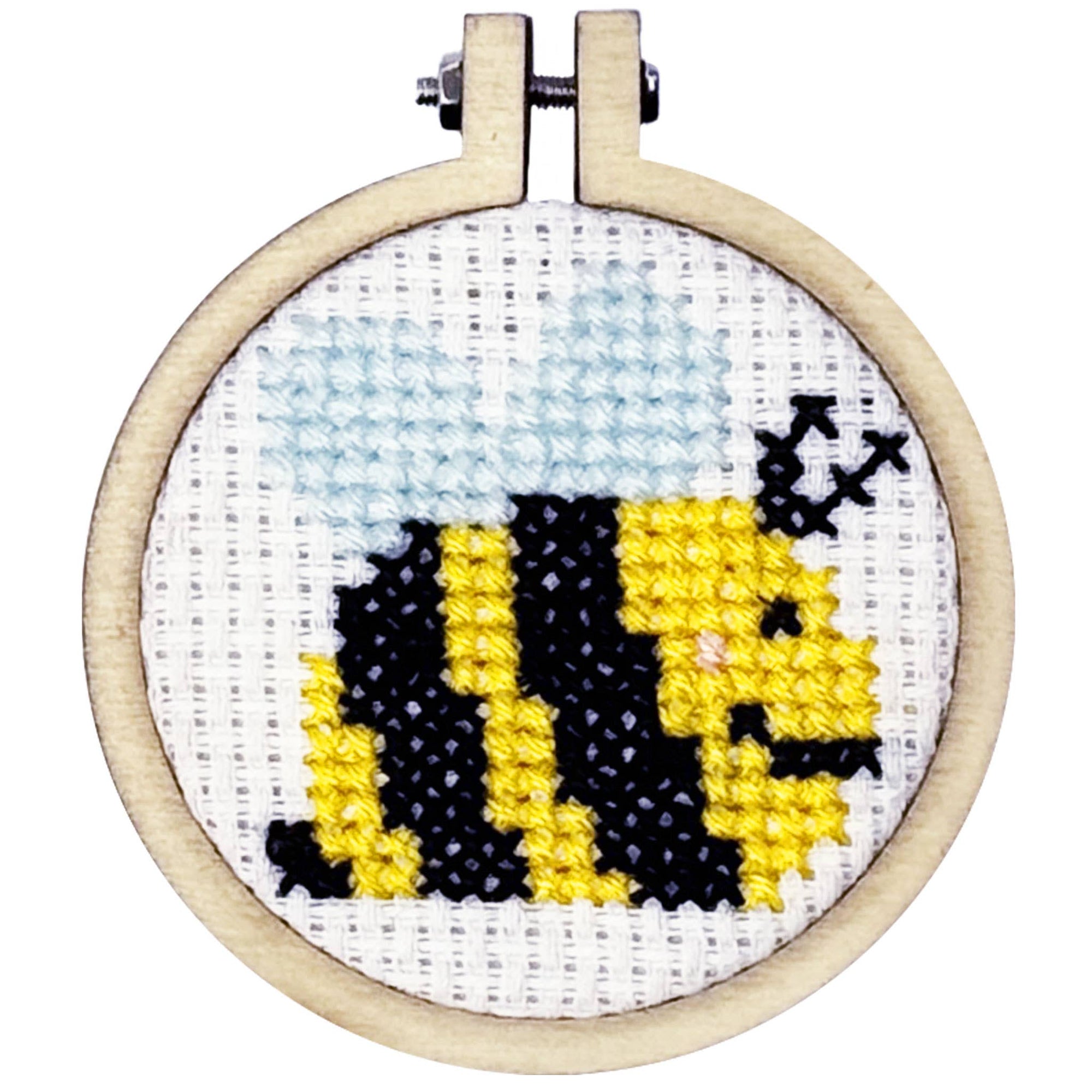 &#39;Bee Happy!&#39; Mini Matchbox Cross Stitch Kit