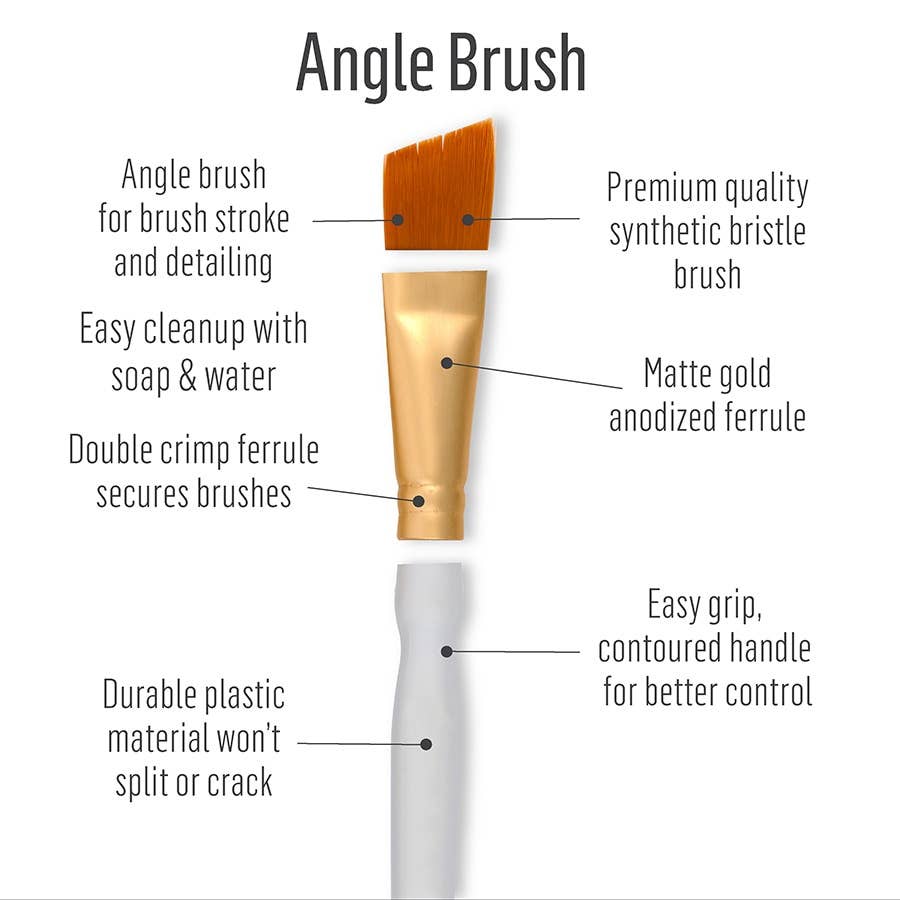 Angle Brush Set: 5 Pieces