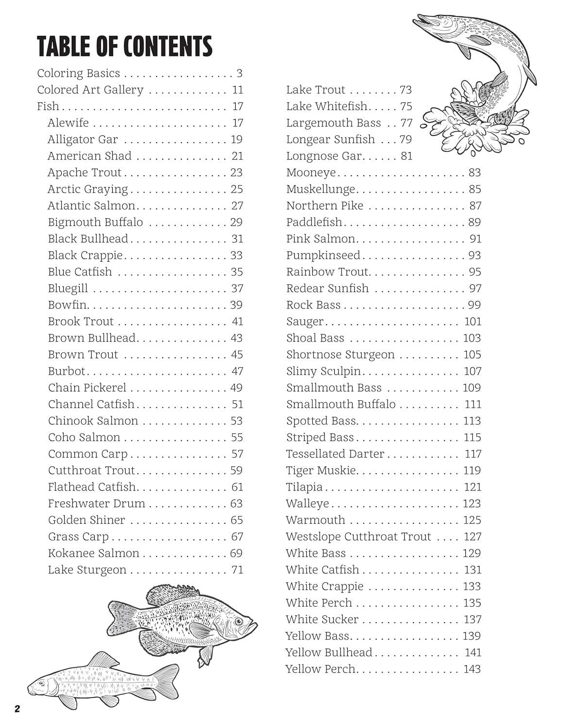 Fantastic Game Fish of North America Coloring Book