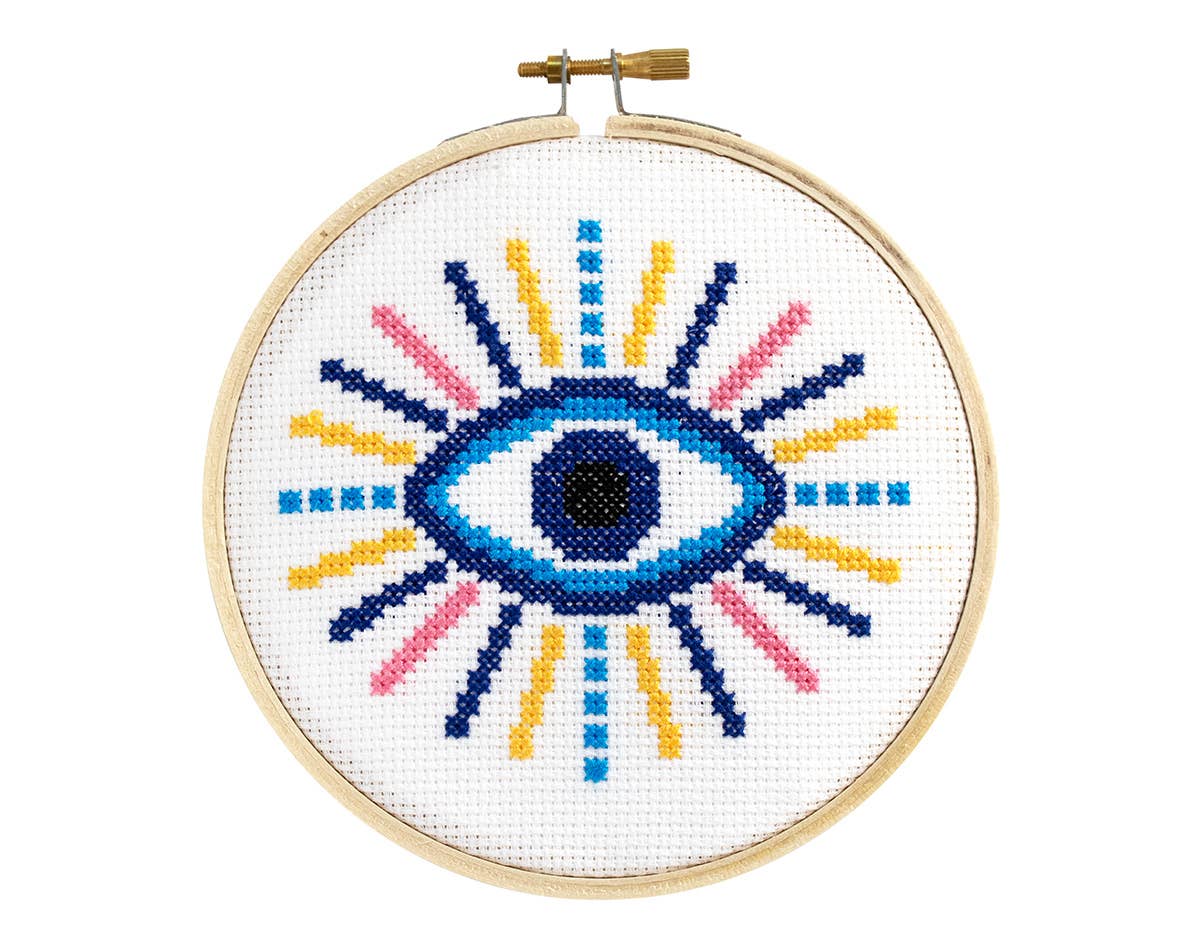 Evil Eye Cross Stitch Kit 