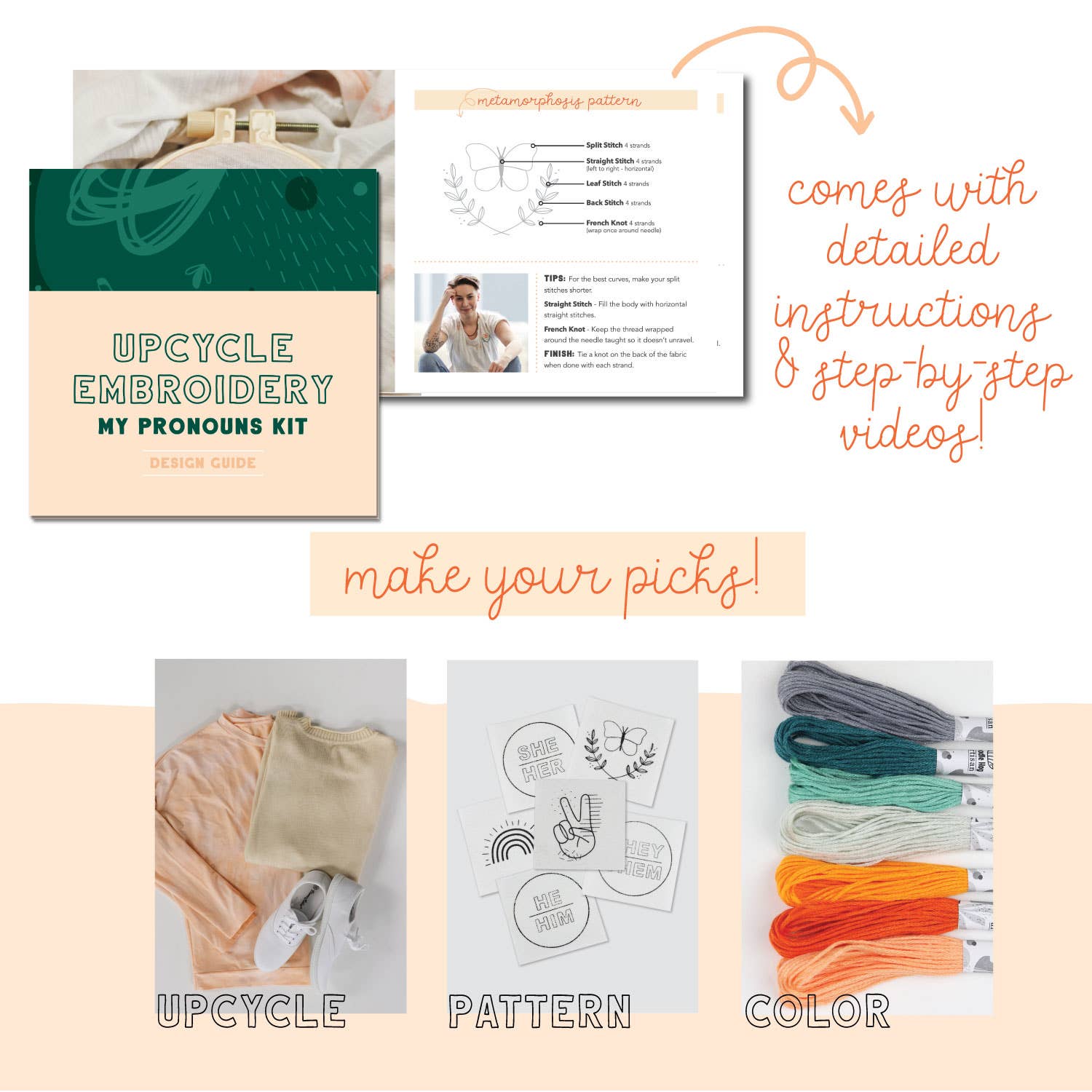 Up-Cycle Embroidery Kit